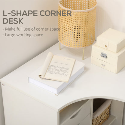 Homcom L-Shaped Computer Desk