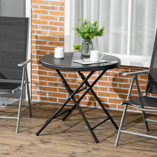 Outsunny Foldable Round Garden Table for 4