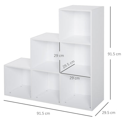 Homcom 6 Cubes 3-Tier Shelving Cabinet