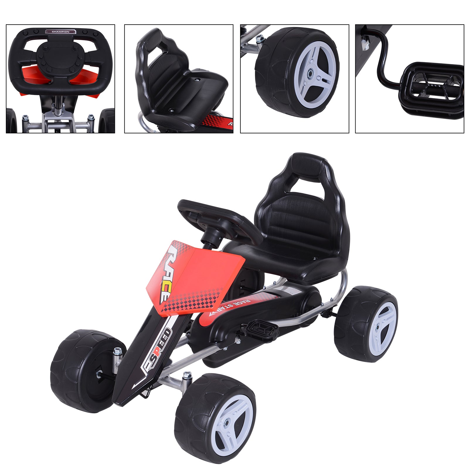 Homcom Kids Pedal Go Kart Ride-on