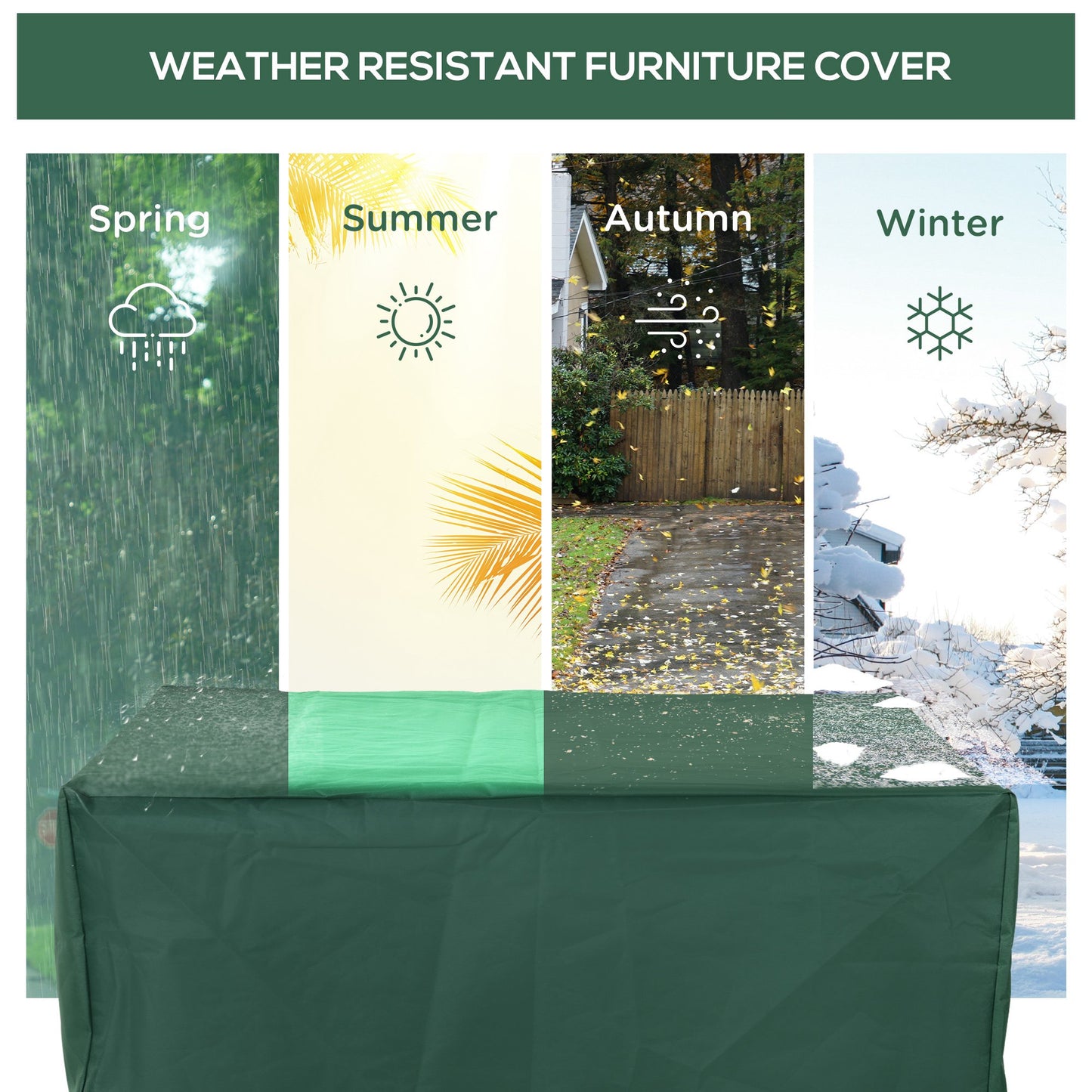 Outsunny UV /Rain Protective Rattan Furniture Cover