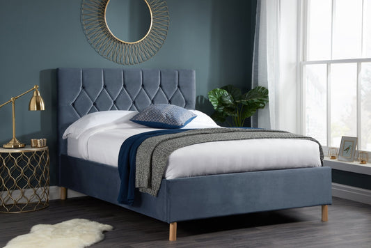 Loxley Small Double Ottoman Bed Grey-0