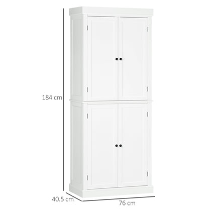 Homcom Freestanding Kitchen Cupboard with 4 Doors