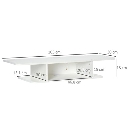 Homcom Floating TV Unit Stand for TVs up to 40"