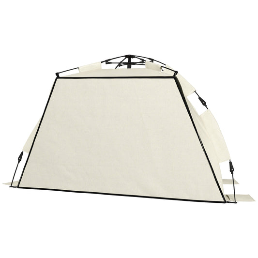 Three-Man UPF15+ Beach Tent, with Extended Floor - Green-0