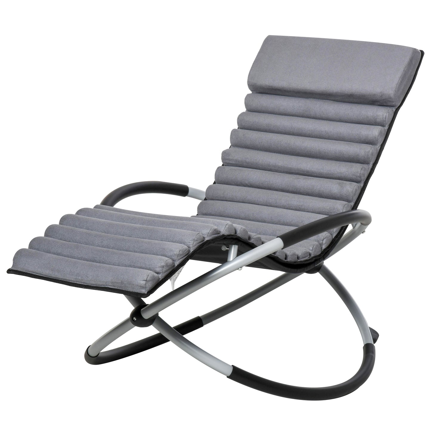 Outsunny Zero Gravity Chair Orbital Rocking Chair with Design Anti-drop for Indoor & Outdoor 145x74x86cm