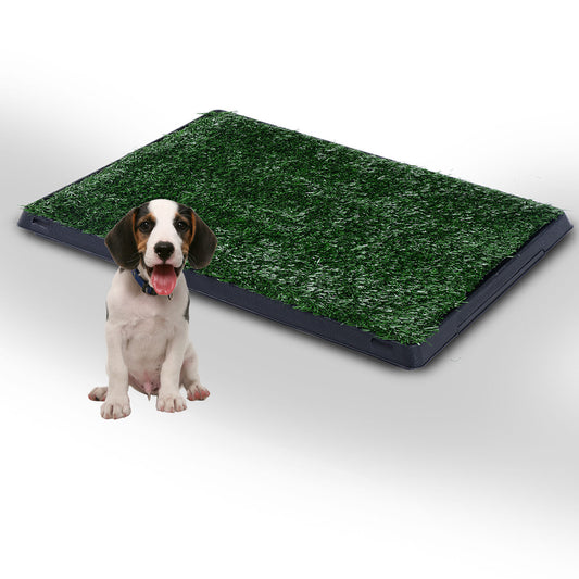 PawHut Indoor Pet Puppy Toilet Training Mat W/Tray and Loo Pad