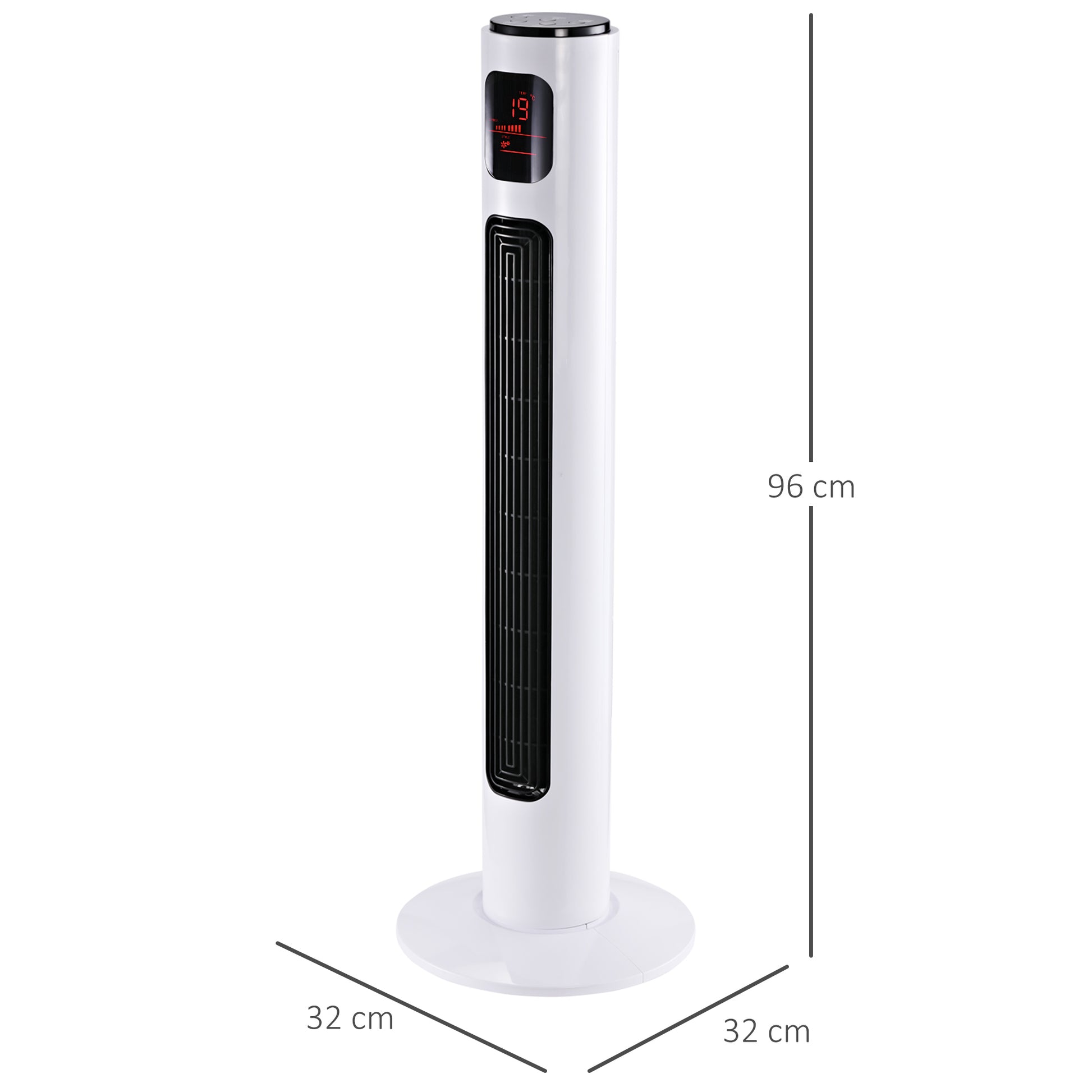 Homcom 38'' Freestanding Tower Fan