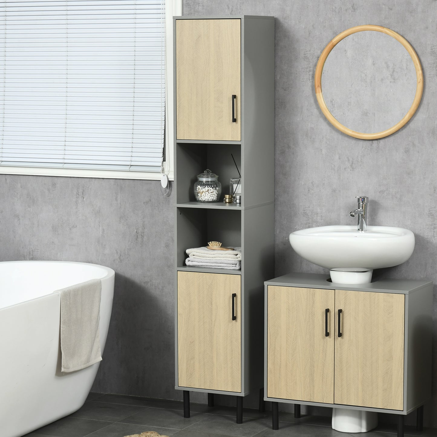 kleankin Freestanding Bathroom Storage