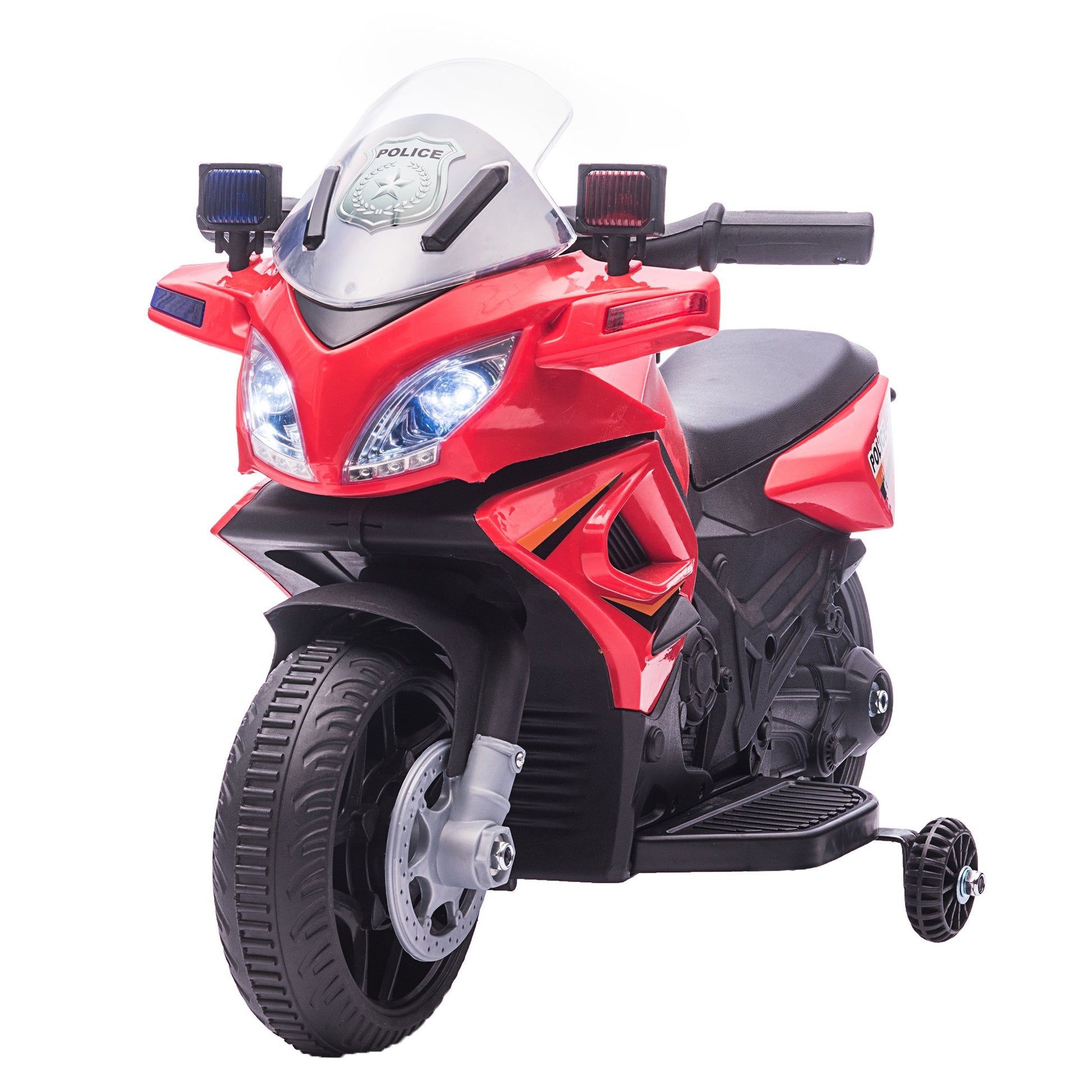 Homcom Kids 6V Electric Pedal Motorcycle Ride-On Toy Battery 18-48 months Red