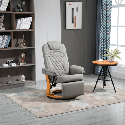 Homcom PU Recliner Chair with Footrest