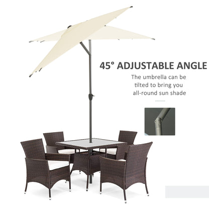 Outsunny 3 X 2M Garden Parasol Umbrella