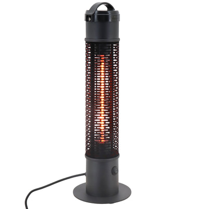 Outsunny Table Top Patio Tower Heater with Cool Touch Felt Mesh Cover