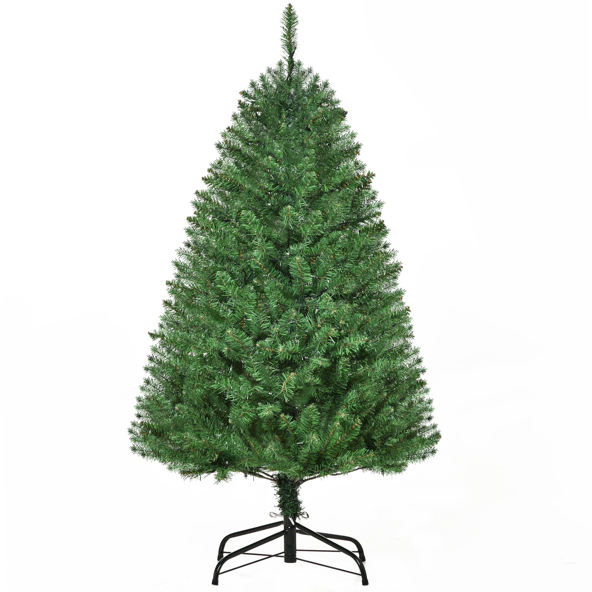 Homcom 4FT Prelit Artificial Christmas Tree with Warm White LED Light Holiday Home Decoration