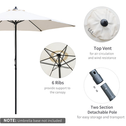 Outsunny 2.8m Garden Parasol Umbrella