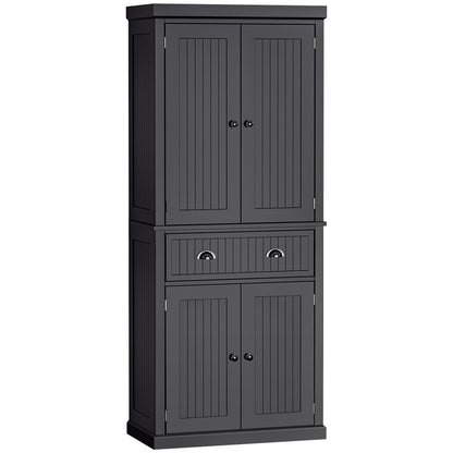 Homcom Traditional Kitchen Cupboard Freestanding Storage Cabinet with Drawer