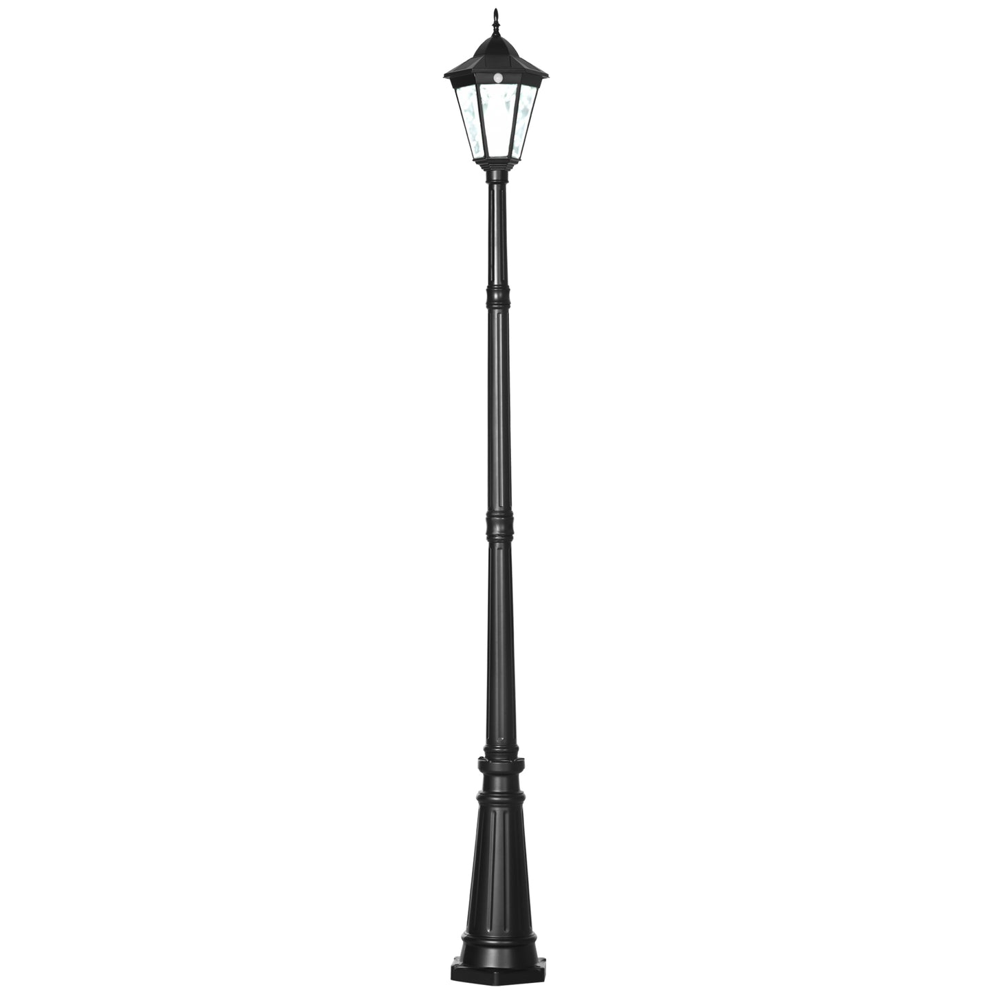 Outsunny 2.4 m Garden Lamp Post Light