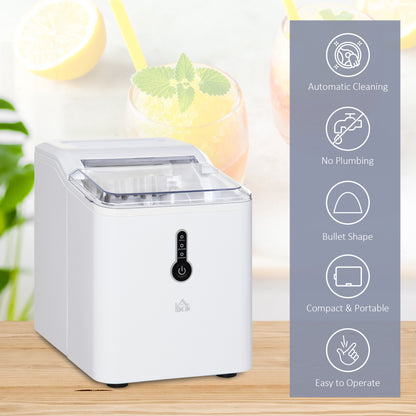 Homcom 12kg Countertop Compact Ice Maker