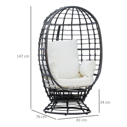 Outsunny Swivel Egg Chair