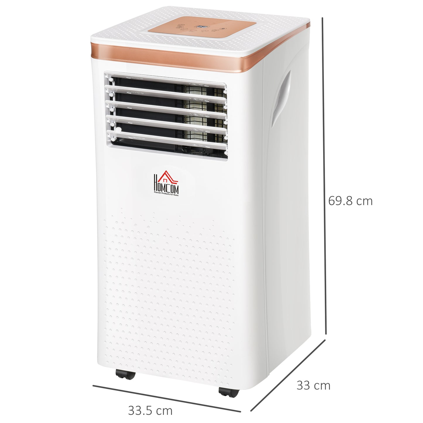 A Rated 7,000 BTU Portable Air Conditioner With Remote & 24 Hour Timer by Homcom