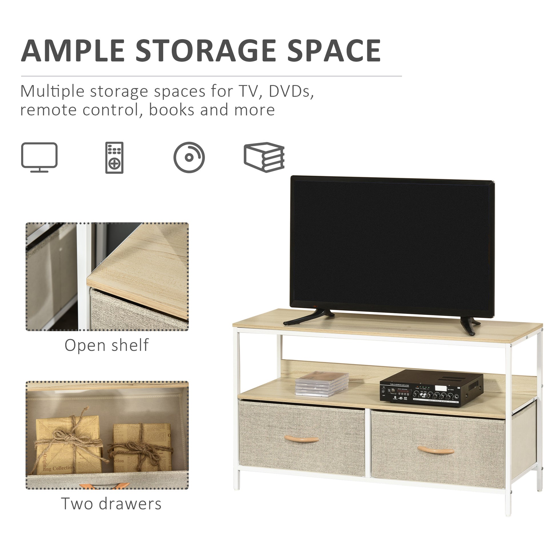 Homcom TV Cabinet for 47-inch TVs