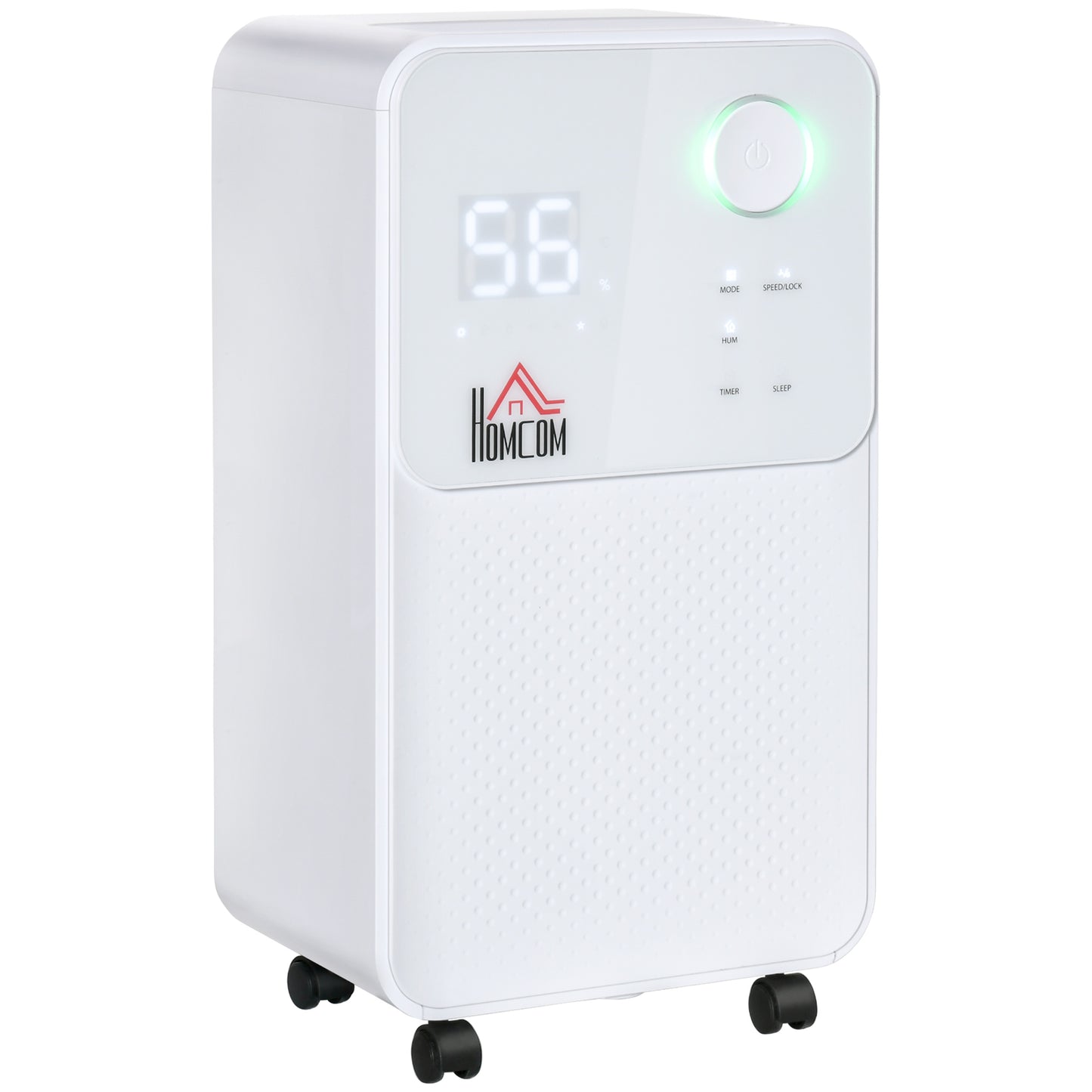 Homcom 12L/Day 2000ML Portable Quiet Dehumidifier for Home Laundry Room Bedroom Basement