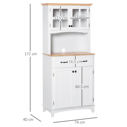 Homcom Freestanding Kitchen Cupboard