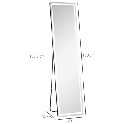 Homcom Full-Length Mirror with LED Lights and Remote Control