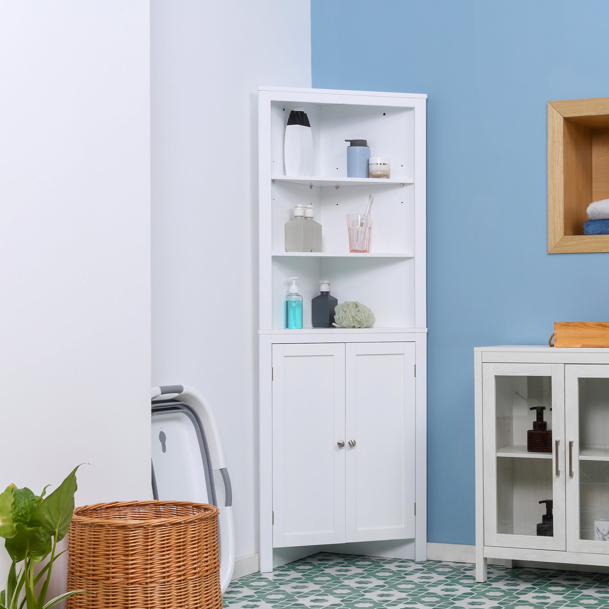 kleankin Triangle Bathroom Cabinet