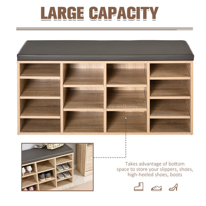 Homcom 14-Shelf Shoe Storage Unit