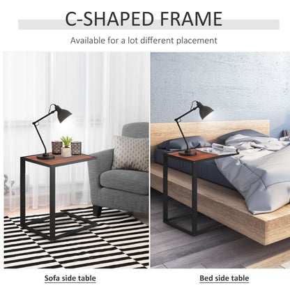 Homcom C-Shaped Side Table