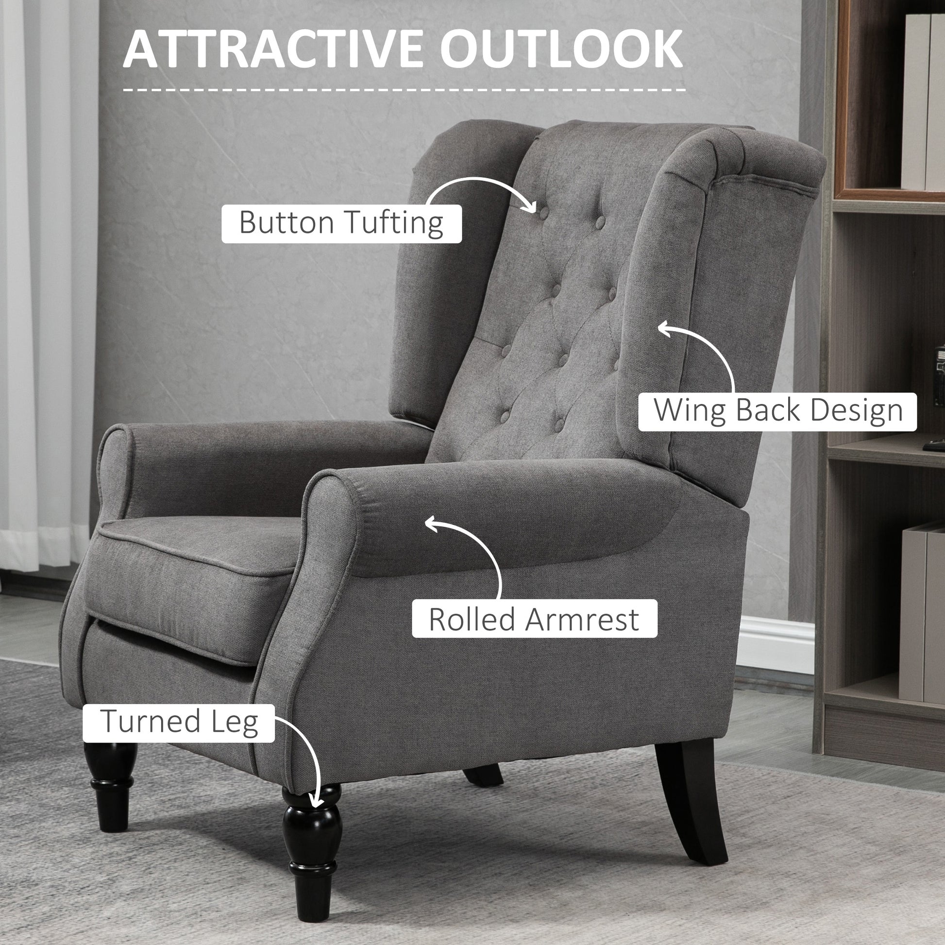 Homcom Retro Accent Chair