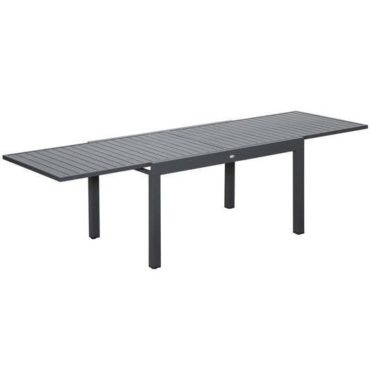 Outsunny Extendable Garden Table 135-270cm x 90cm x 75cm