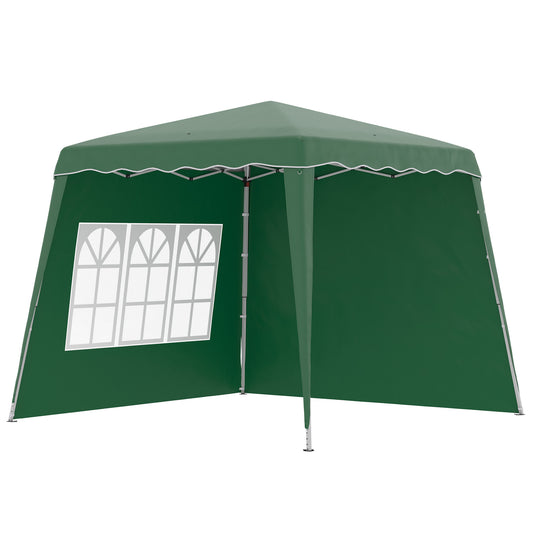 Outsunny Pop Up Gazebo with 2 Sides