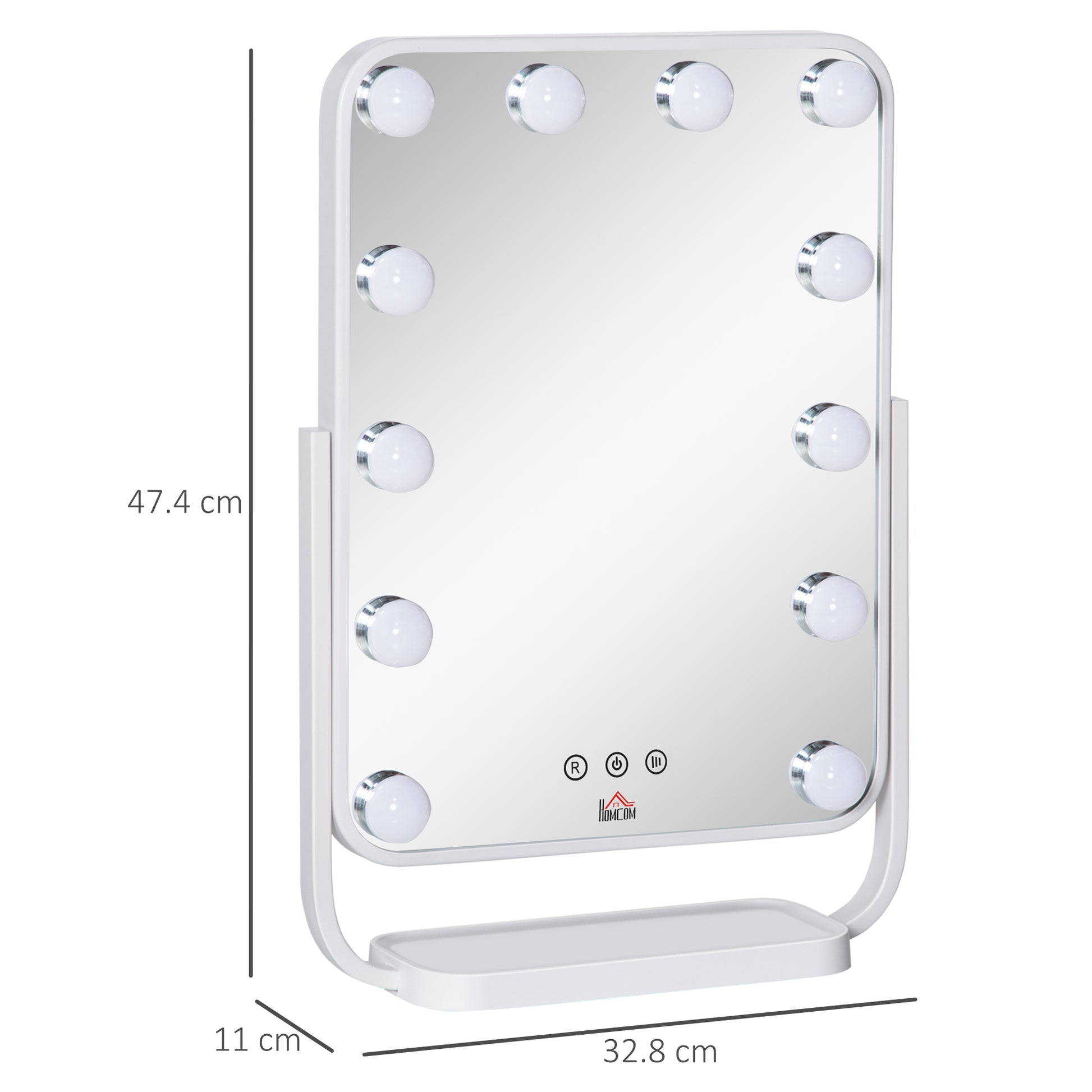 Homcom Hollywood Makeup Mirror with LED Lights