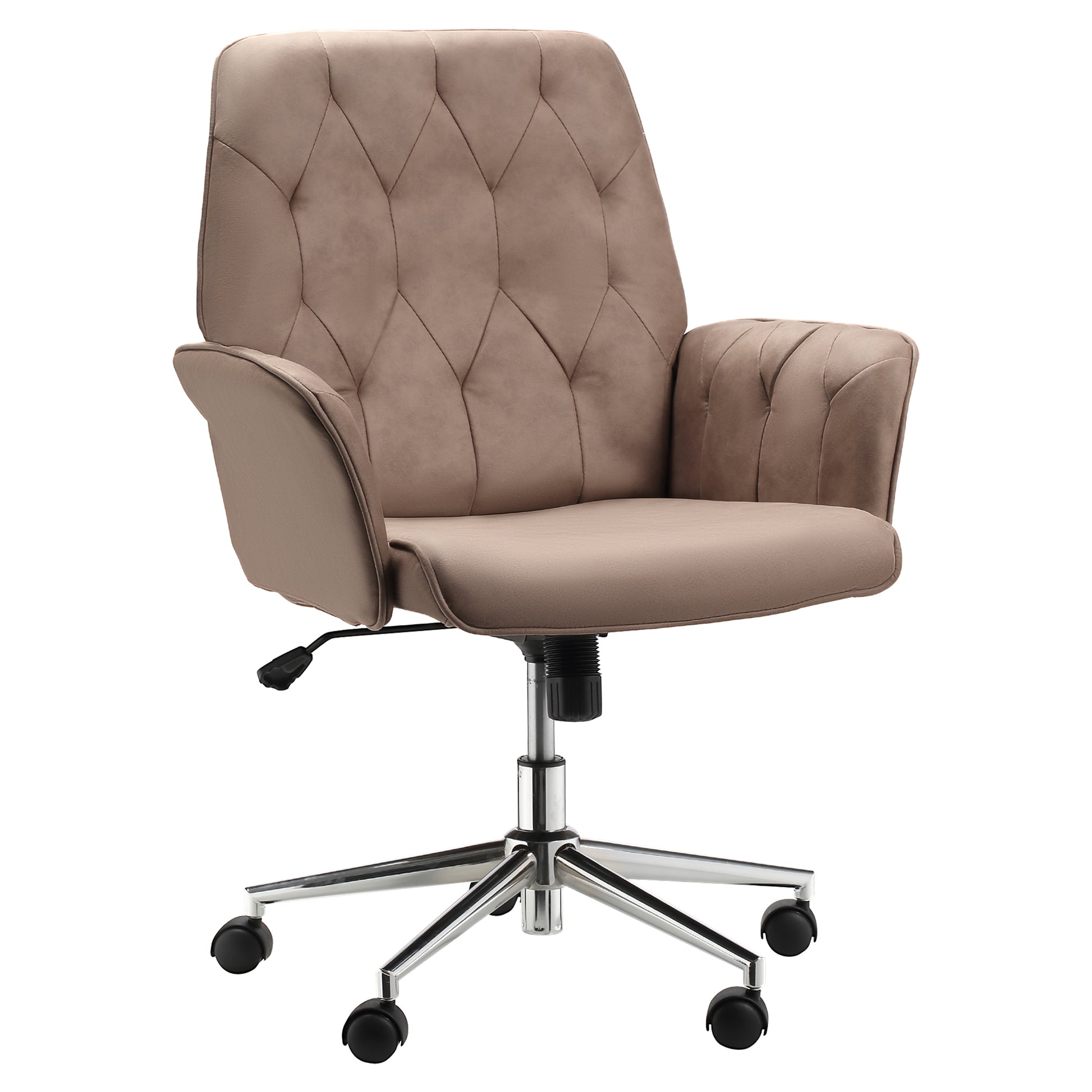 Vinsetto Micro Fibre Office Chair Mid Back Computer Desk Chair with Adjustable Seat