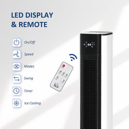 6L Oscillating Three Speed Air Cooler With Timer & Remote Control White by Homcom