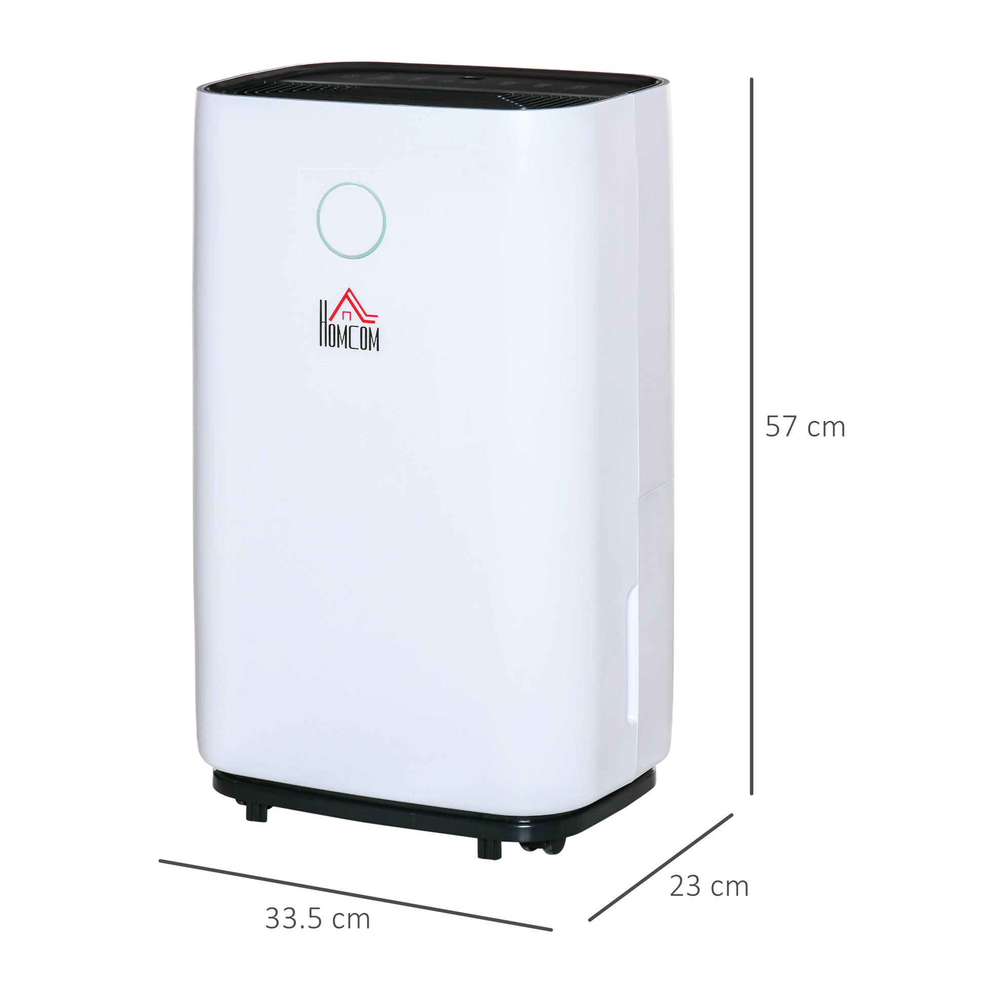 Homcom 20L/Day 4L Portable Quiet Dehumidifier Home Laundry