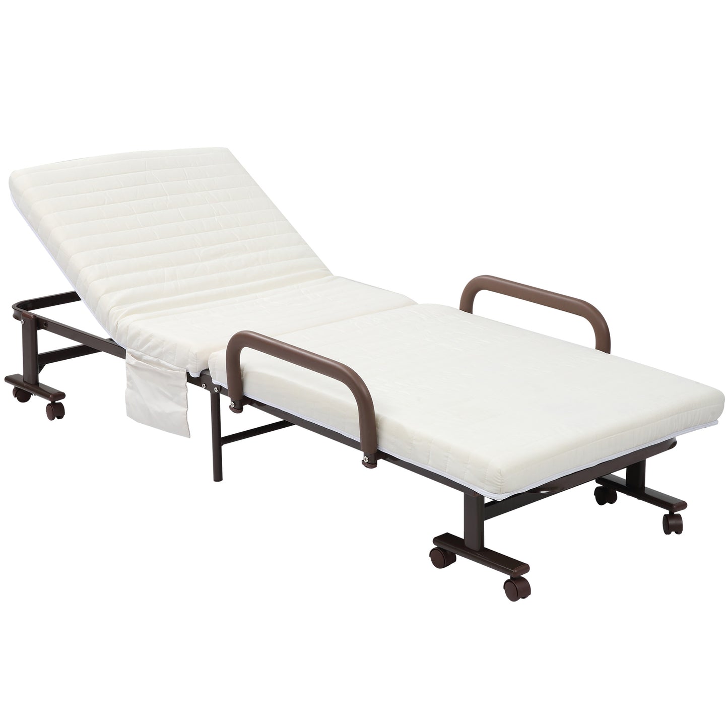 Homcom Folding Bed with Mattress