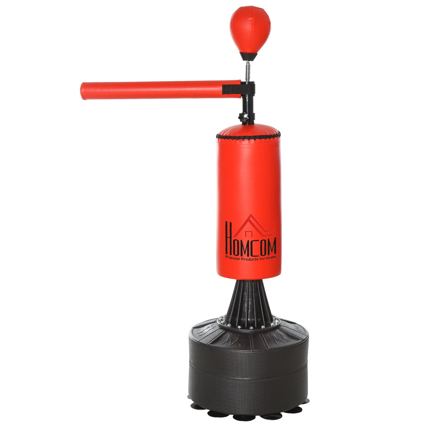 Homcom 155-205cm 3-IN-1 Freestanding Boxing Punch Bag Stand with Rotating Flexible Arm