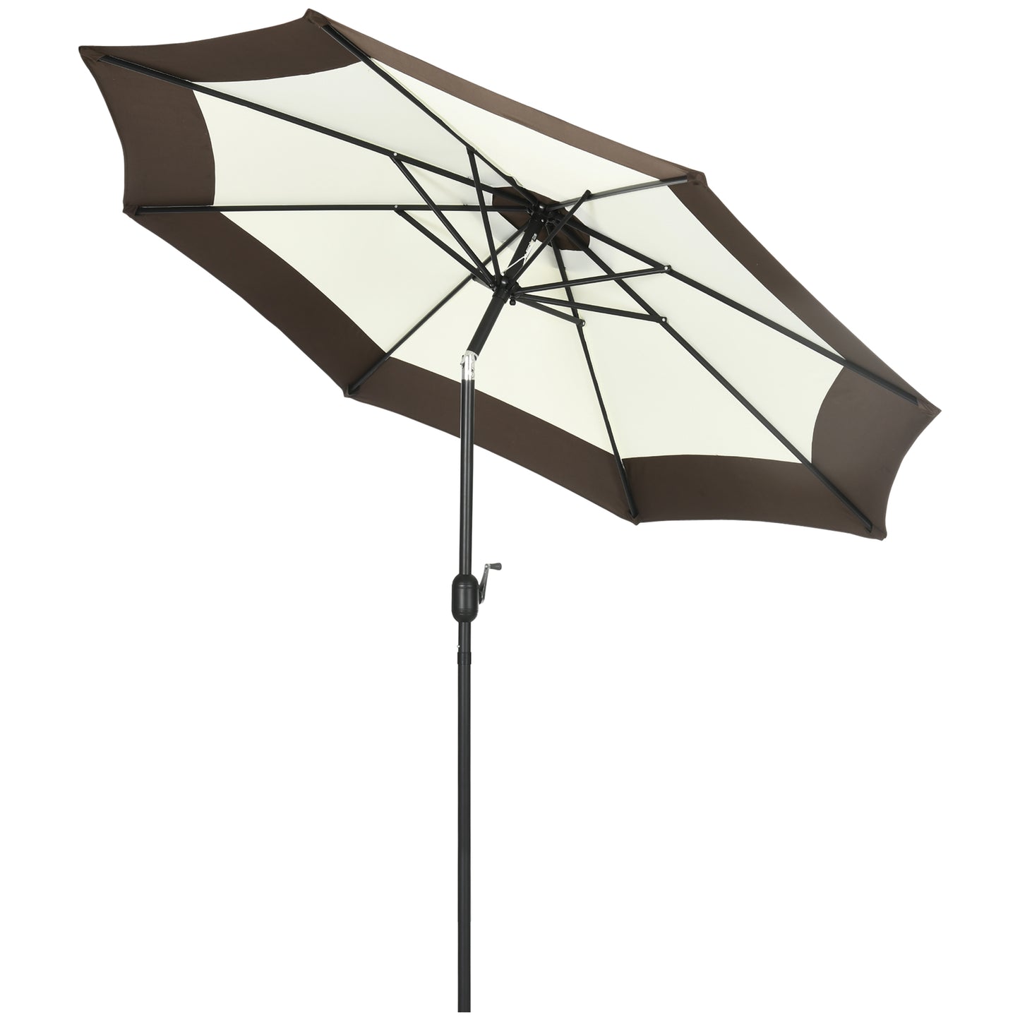 Outsunny 2.7m Garden Parasol Umbrella with 8 Metal Ribs