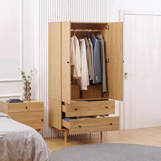 Homcom Wardrobe with 2 Doors