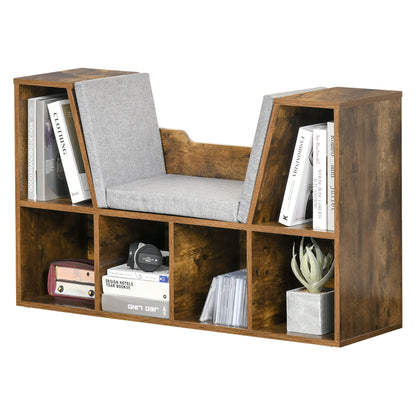 Homcom Six-Compartment Bookcase