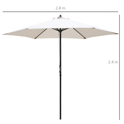 Outsunny 2.8m Garden Parasol Umbrella