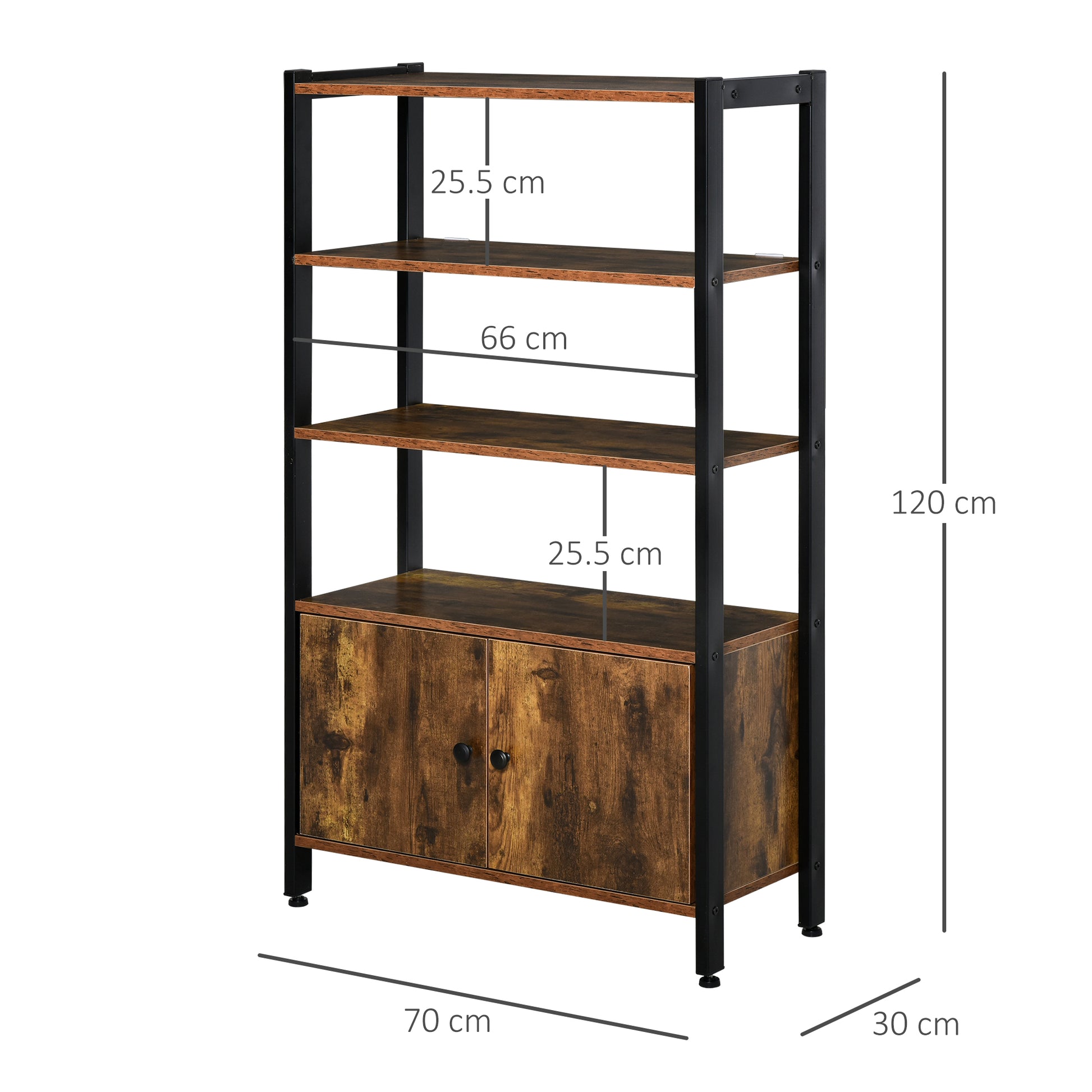 Homcom Industrial-Style Shelving Unit