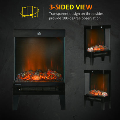 Homcom 180° Charming Electric Fireplace Heater