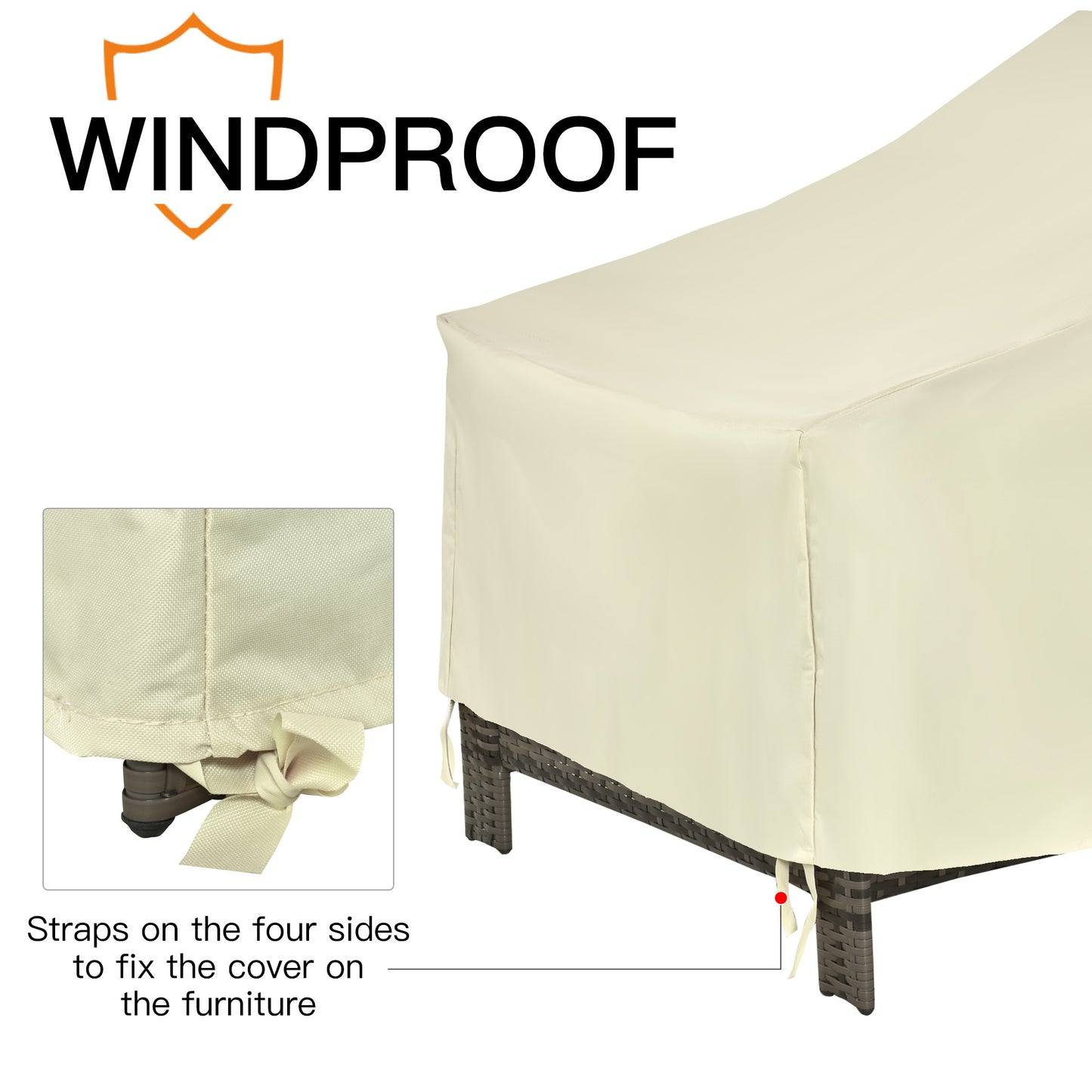 Outsunny Waterproof Furniture Cover For Single Chair