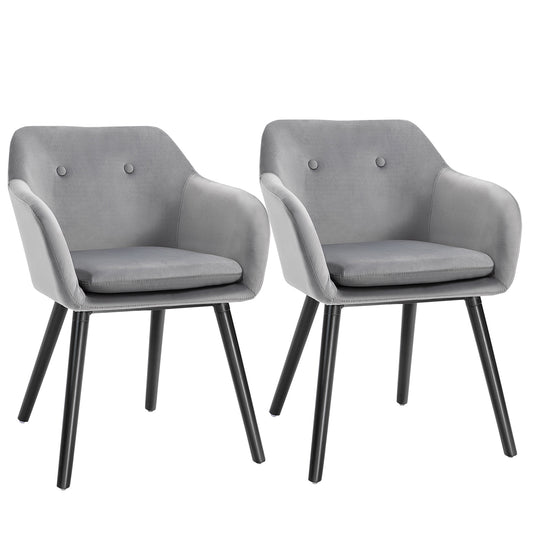 Homcom Modern Dining Chairs Set of 2