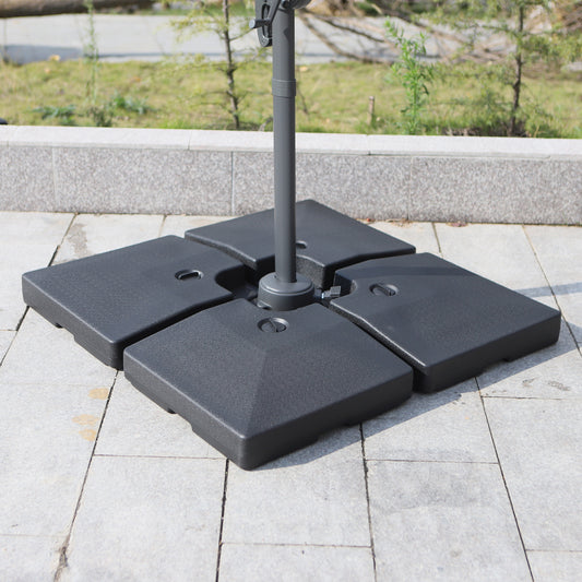 Outsunny 4 Pcs Portable Umbrella Base