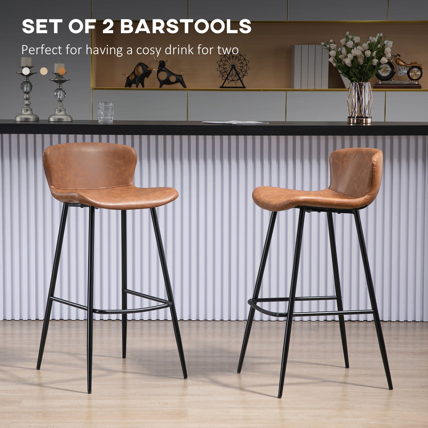 Homcom Bar Stools Set of 2